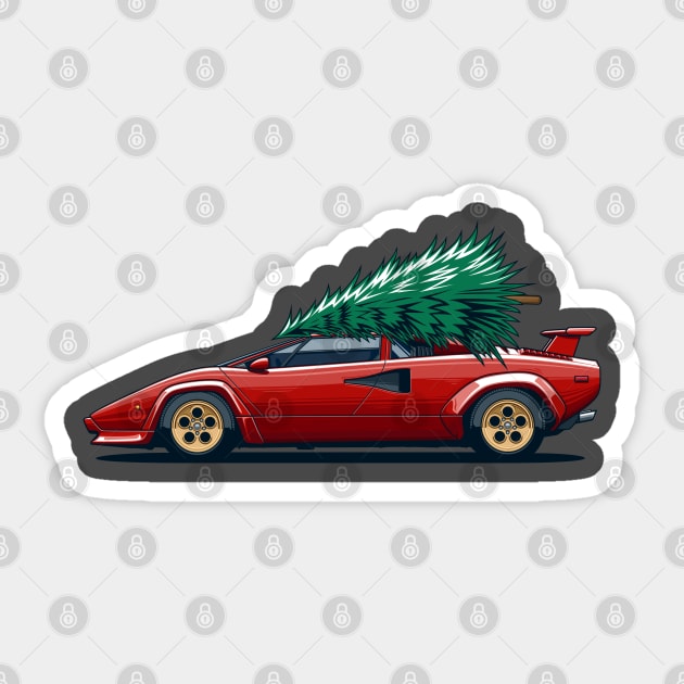 Countach Sticker by Markaryan